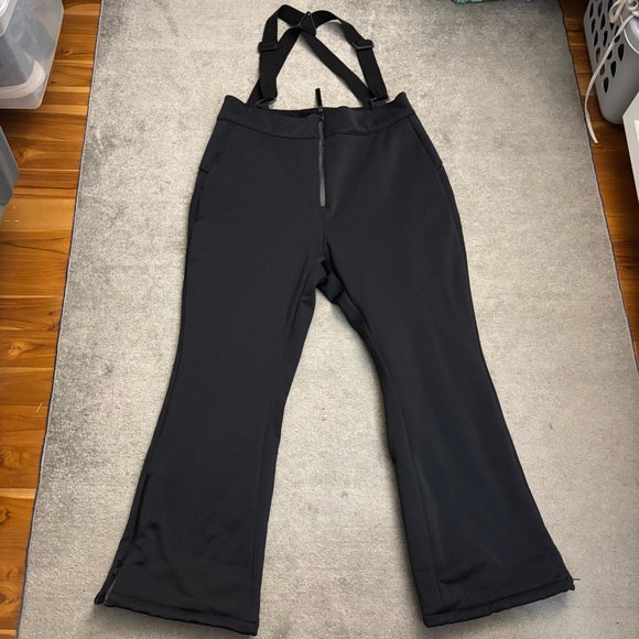 ASOS High Waisted Flare Salopettes Ski Snowboard w/ Suspenders Plus - Picture 1 of 9
